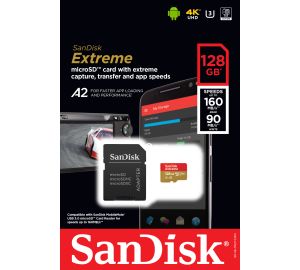 SANDISK - SANDISK MICROSD EXTREME A2 128GB +
