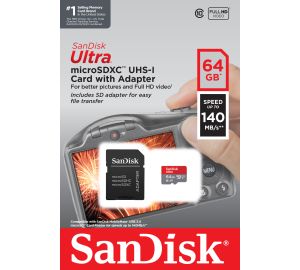 SANDISK - SANDISK MICROSD ULTRA ANDROID A1 64GB