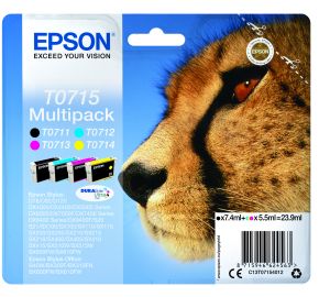 EPSON - T071 GHEPARDO MULTIPACK 4COLORI T0715